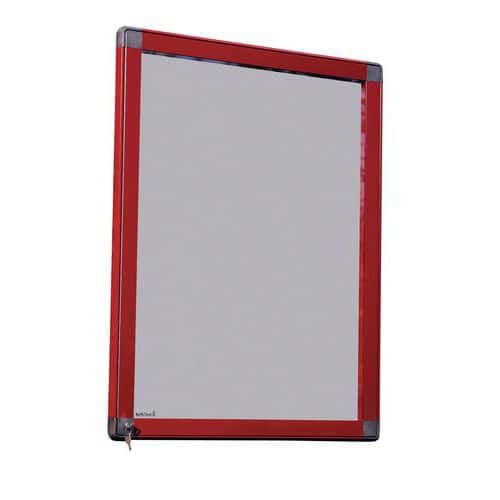 Buitenvitrine Antares Italiaans - Aluminium achterwand - Deur van veiligheidsglas