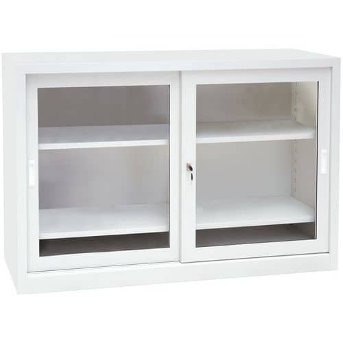 Lage kast met schuifdeuren CH - breedte 150 cm - Manutan Expert