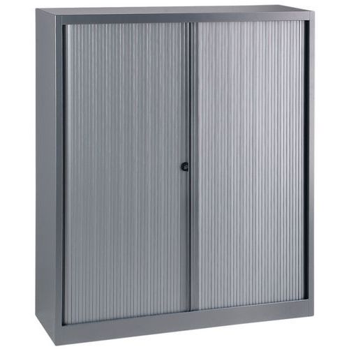 Armoire à rideau - Sans plateau supérieur - Gris clair