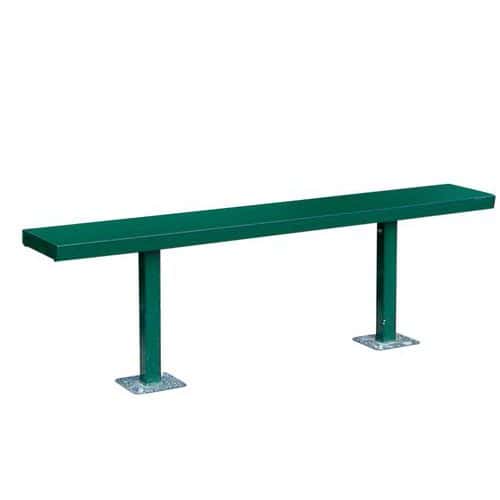 Banc métal pour abri fumeurs basic - Lieusaint