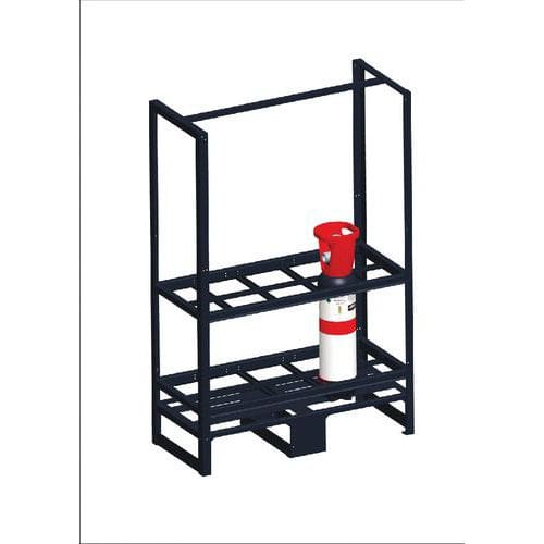 Rack 6 bouteilles pour bouteille 300 bars _ PEA-RACK