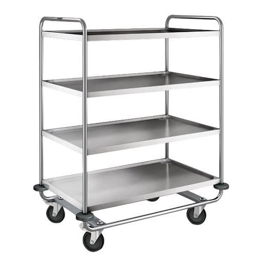 Chariot inox - 4 plateaux - Force 200 kg