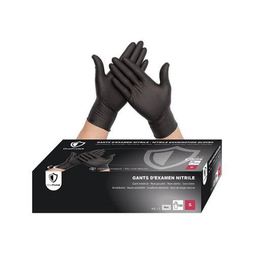 Gants d'examen Nitrile - Noir - OneProtek