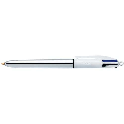 Balpen 4 kleuren, intrekbaar Bic Shine