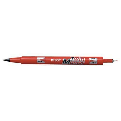 Marqueur permanent Twin Marker - 2 pointes exta-fine/fine