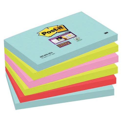 Post-it® Super Sticky verschillende kleuren