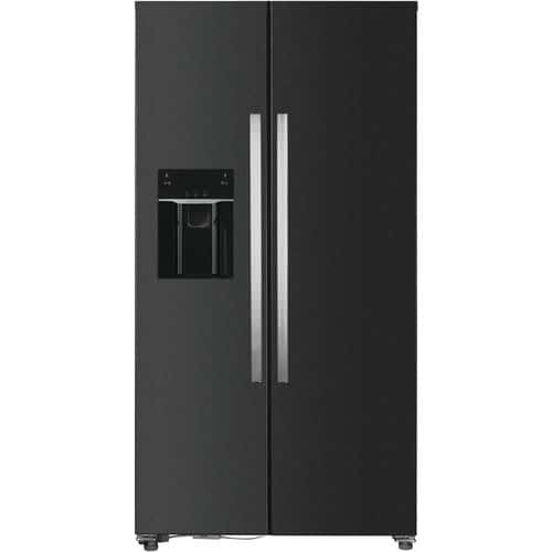 Frigo américain - Noir/inox, 513 litres - Frilec.