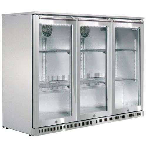 Frigo de bar avec porte vitrée - 3 portes vitrées, 310 litres - Husky.