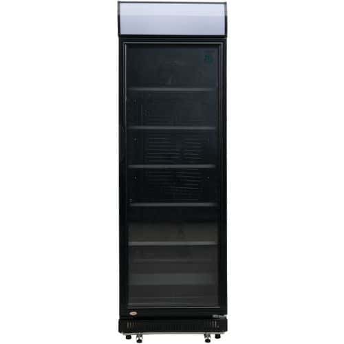 Display koelkast zwart-wit - 347L - deurslot display LED - Exquisit