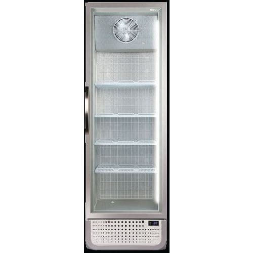 Glasdeur vrieskast 378L wit deurslot optioneel reclame display LED