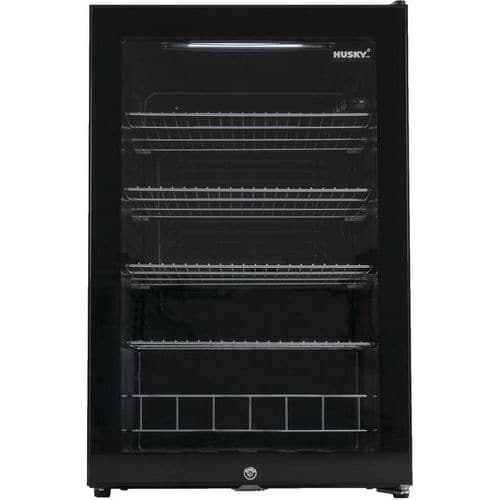 Réfrigérateur de table avec porte vitrée - Noir, 130L, KK110-CNS-NL-HU