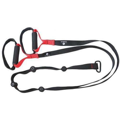 Suspension trainer band TRX zwart/rood - Sveltus