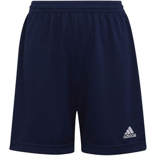 Sportshort Entrada 22 marineblauw voor kinderen - Adidas