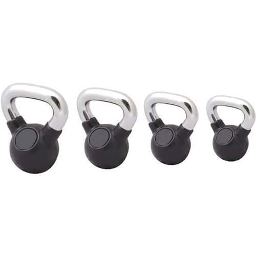 Kettlebell verchroomd handvat 4 kg tot 12 kg