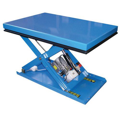 Vaste, ergonomische heftafel EAX - Hefvermogen 500 tot 2000 kg