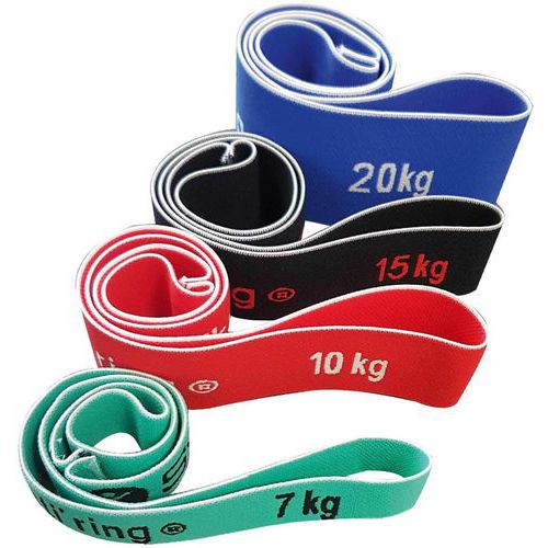 Weerstandsband fitness elastiek - set van 4 – Sveltus