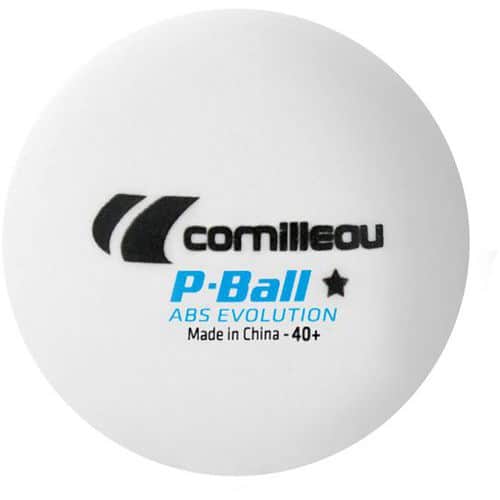 Balle tennis de table  P-ball evolution blanc Cornilleau