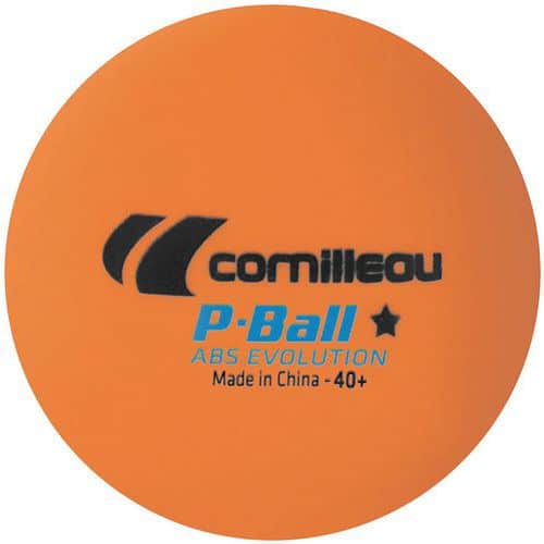 Balle tennis de table  P-ball evolution orange Cornilleau