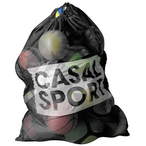 Opbergzak in gaas voor ballen zwart - Casal Sport