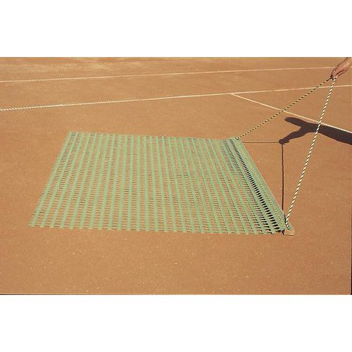 Sleepnet in pvc voor gravel tennisbaan