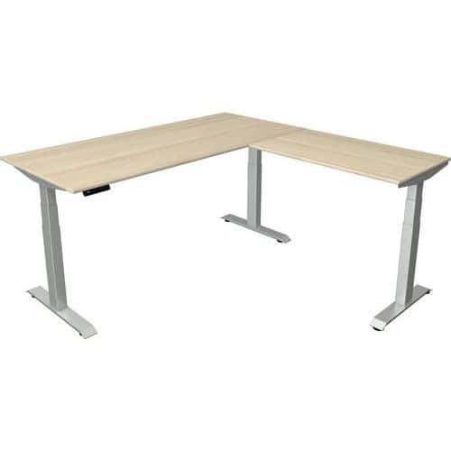 Bureau assis/debout Move 4 new, electrique, L180xP80, ajout 100x60cm