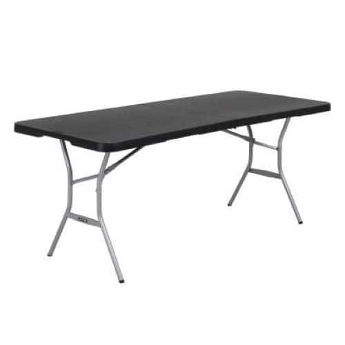 Table rectangulaire pliante noire - 183 x 76 cm - Lifetime