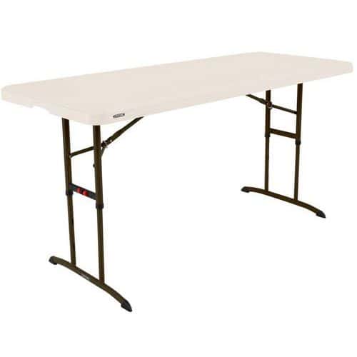 Table pliante LIFETIME 183x76 hauteur ajustable