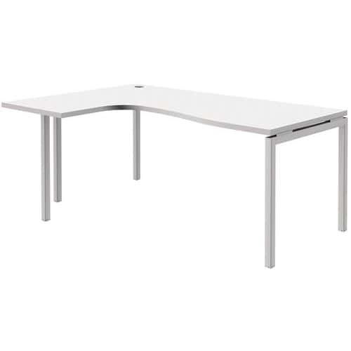 Bureau compact Open - Blanc/blanc