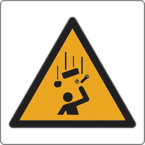 Panneau danger - Chute d’objets - Aluminium