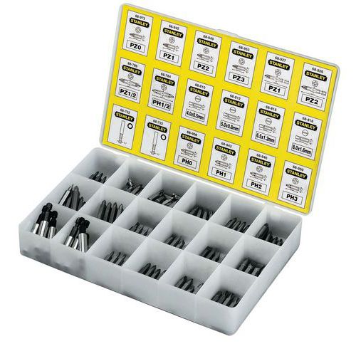 Schroefbits- set a 200 stuks - Stanley