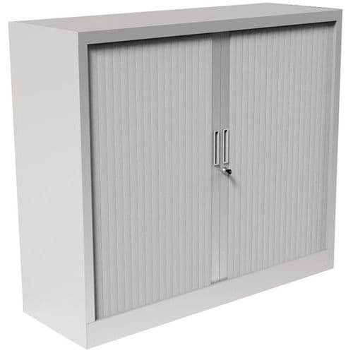 Armoire à rideau - Sans plateau supérieur - Gris clair