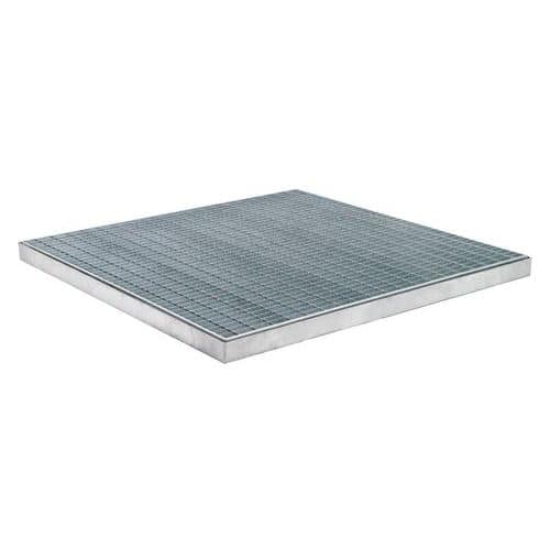 Plancher de rétention avec caillebotis - Capacité de rétention 100 L - Sameto Technifil