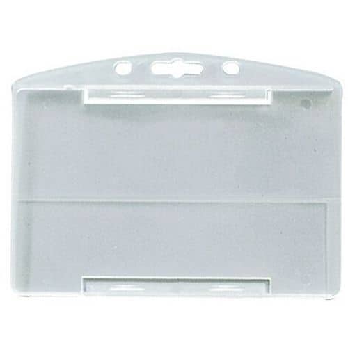 Porte-badge translucide protection 1 face - Horizontal Lot de 100