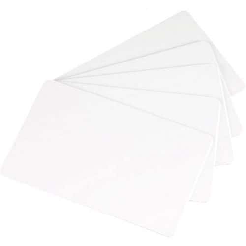 Kaart van papier - formaat 85,6 x 54 mm - wit - set van 100 - Sogedex