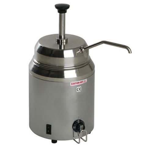 Bain-marie met sausdispenser