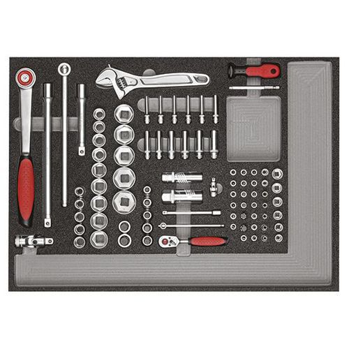 Gereedschapset in modules 129 delig R21010004 - GedoreRed