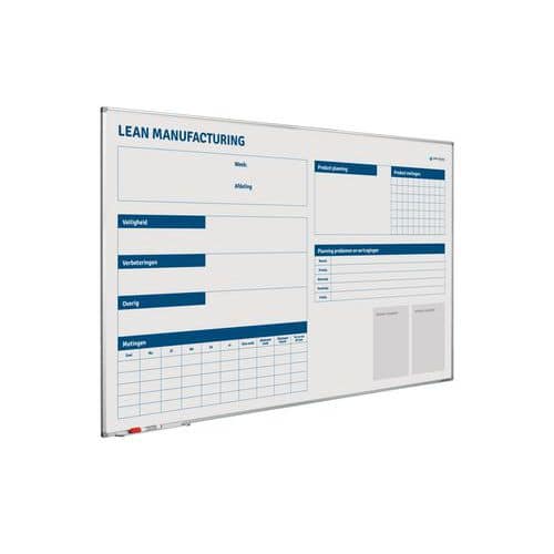 Magneetbord Lean Manufacturing softline profiel