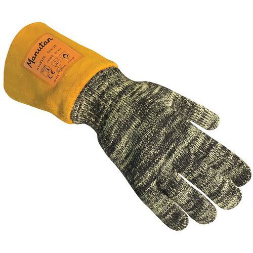 Gants de protection chaleur jusqu'a 100°C - Manutan Expert