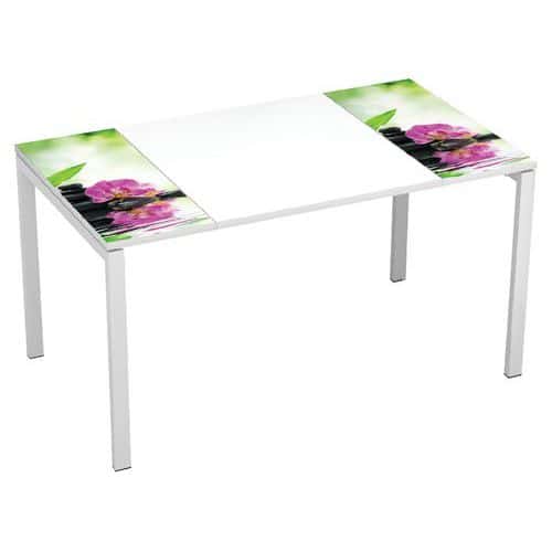 Bureau droit 140x80cm avec plateau Décor Easy Office - Manutan Expert