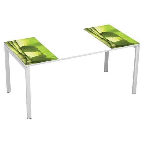 Recht bureau 160x80 cm met blad Décor Easy Office - Manutan Expert