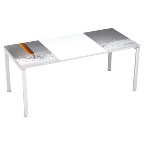 Bureau droit 180x80cm avec plateau Décor Easy Office - Manutan Expert