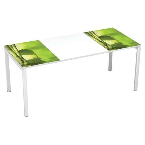 Recht bureau 180x80cm met blad Décor Easy Office - Manutan Expert