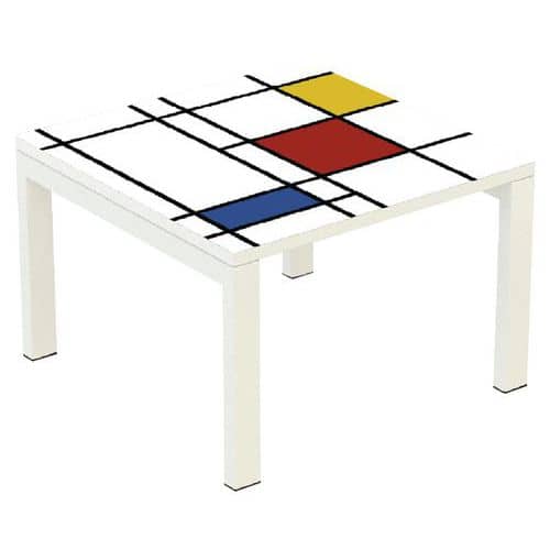 Table basse carrée Easy Office - Manutan Expert