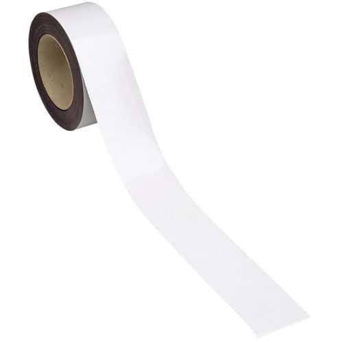 Magnetische tape, uitwisbaar, voor markeren 10 m - Wit - Manutan Expert