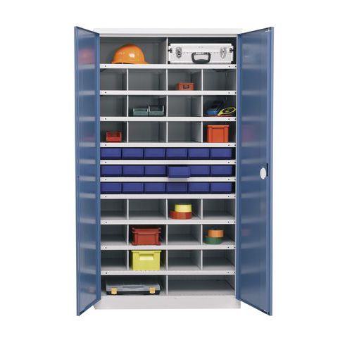 Armoire de rangement de composants 1000 - 28 compartiments - Profondeur 53,5 cm