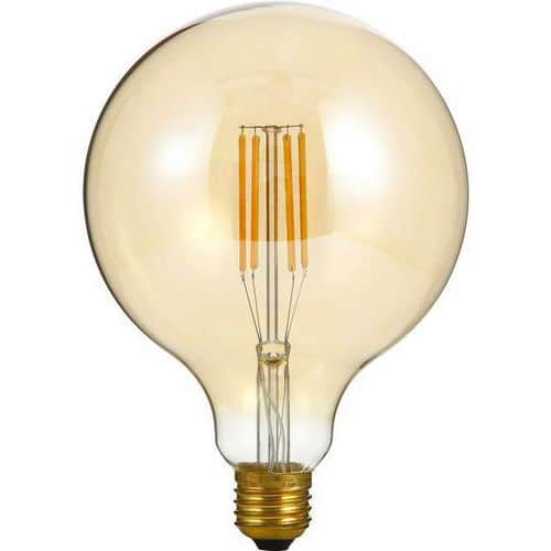 Ampoule filament sphérique LED E27 décorative G80 à 125 - SPL