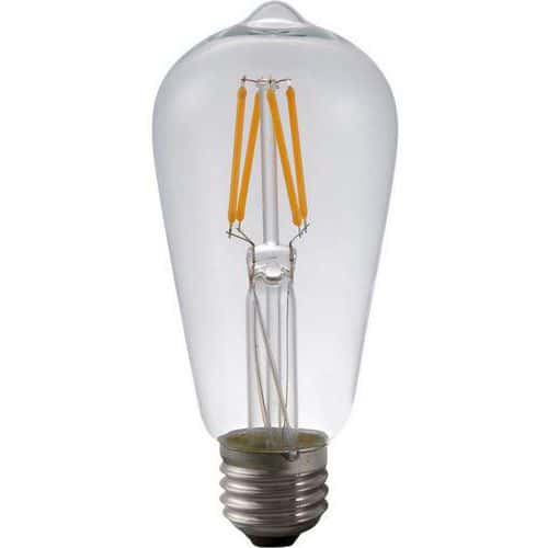 Ampoule filament LED E27 ST58 à ST64 Rustika 4 à 10W - SPL