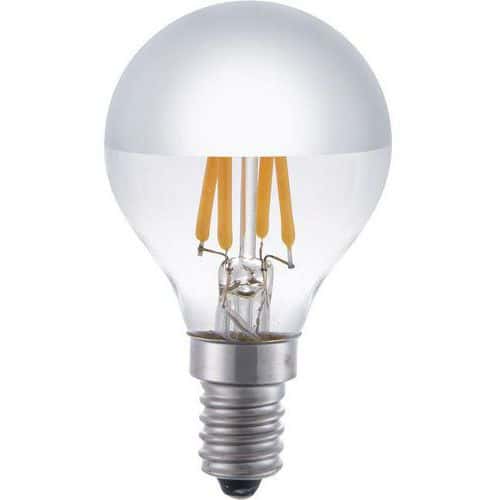 Ampoule sphérique à tête miroir LED G45 E14 et E27 4W dimmable - SPL