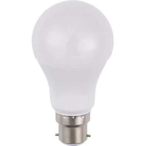 Ampoule LED Ba22d GLS A60 7W non-dimmable opale - SPL