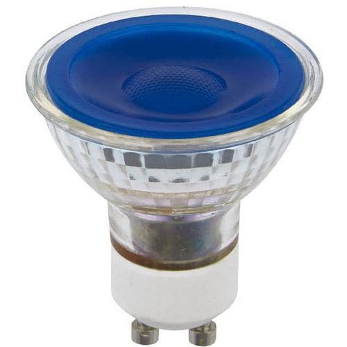 Spot LED GU10 MR16 en verre coloré 5W - SPL